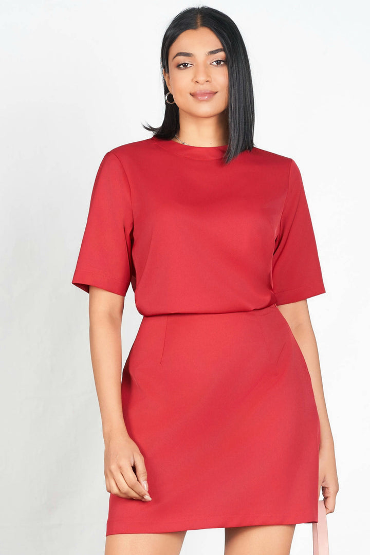 Round Neck Boxy Top