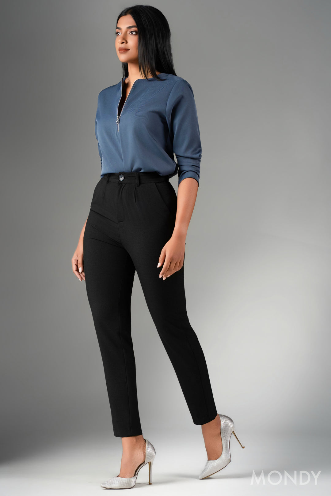 High Waist Straight Cut Pant