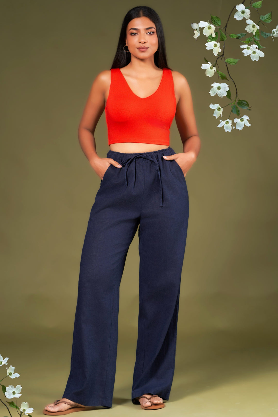 Relaxed Fit Drawstring Pant