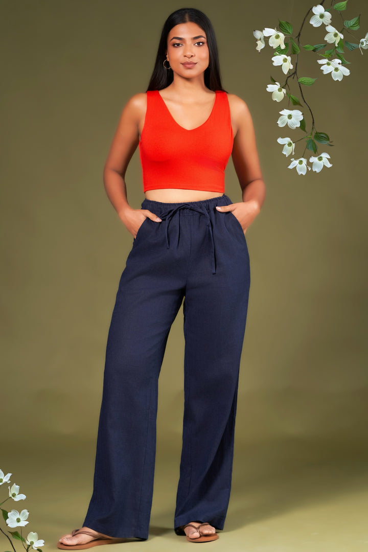 Relaxed Fit Drawstring Pant