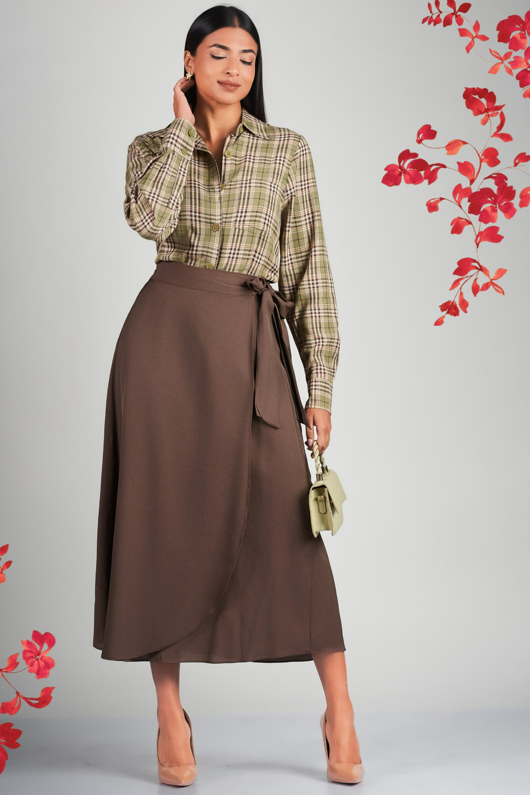 Midi Wrap Skirt