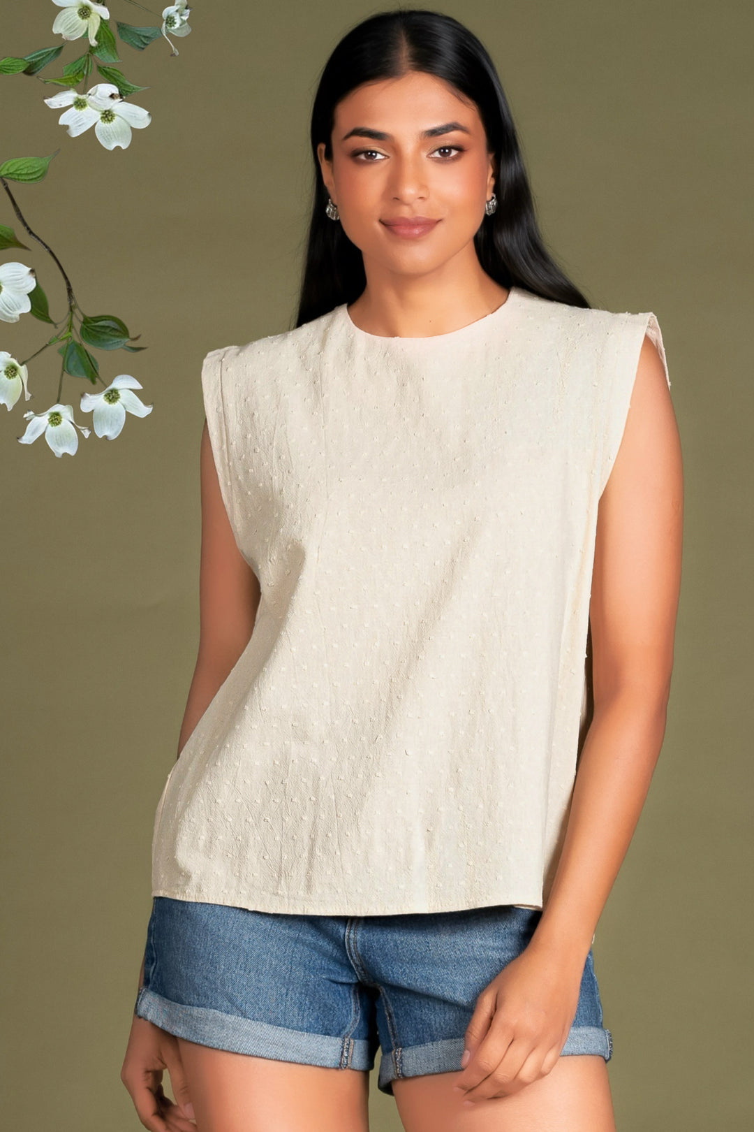 Sleeveless Relaxed Top