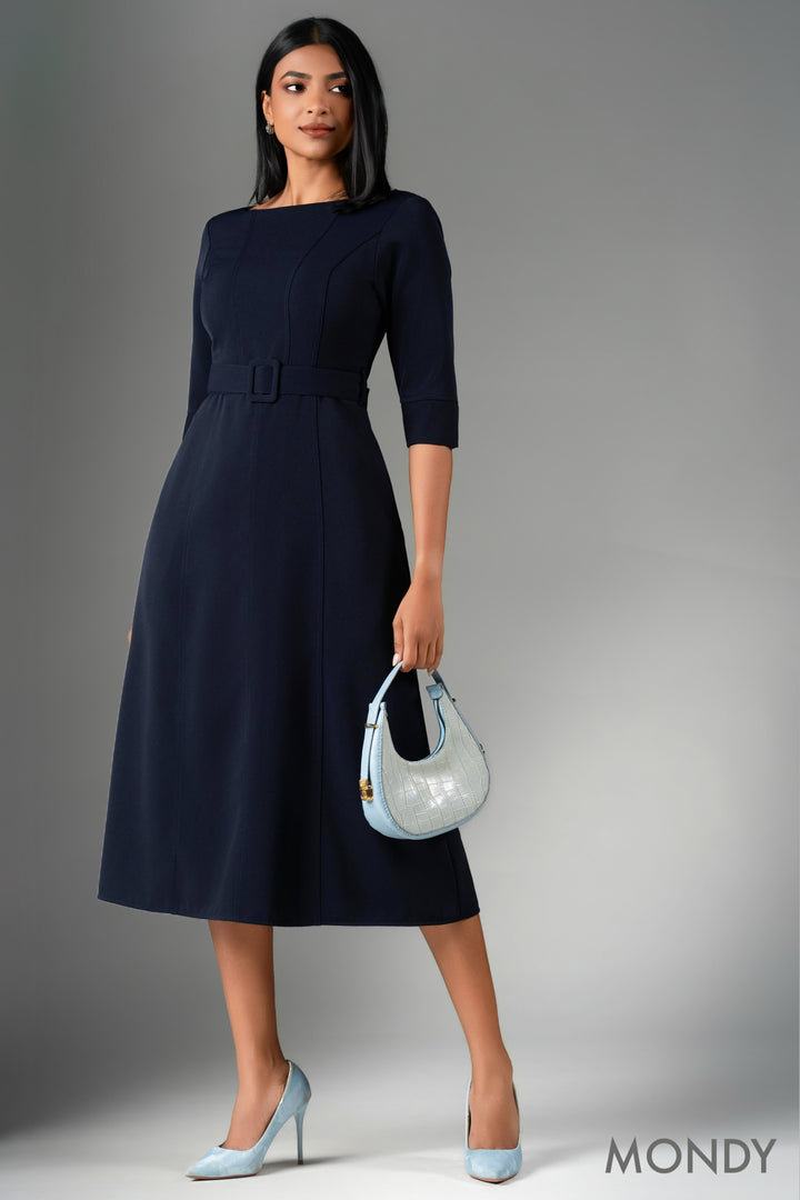 Belted Midi Dress