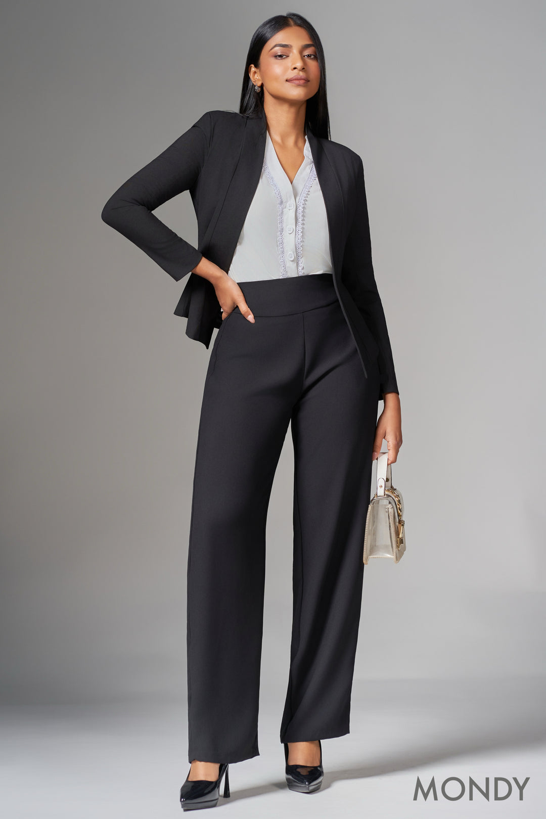 Open Single Lapel Blazer