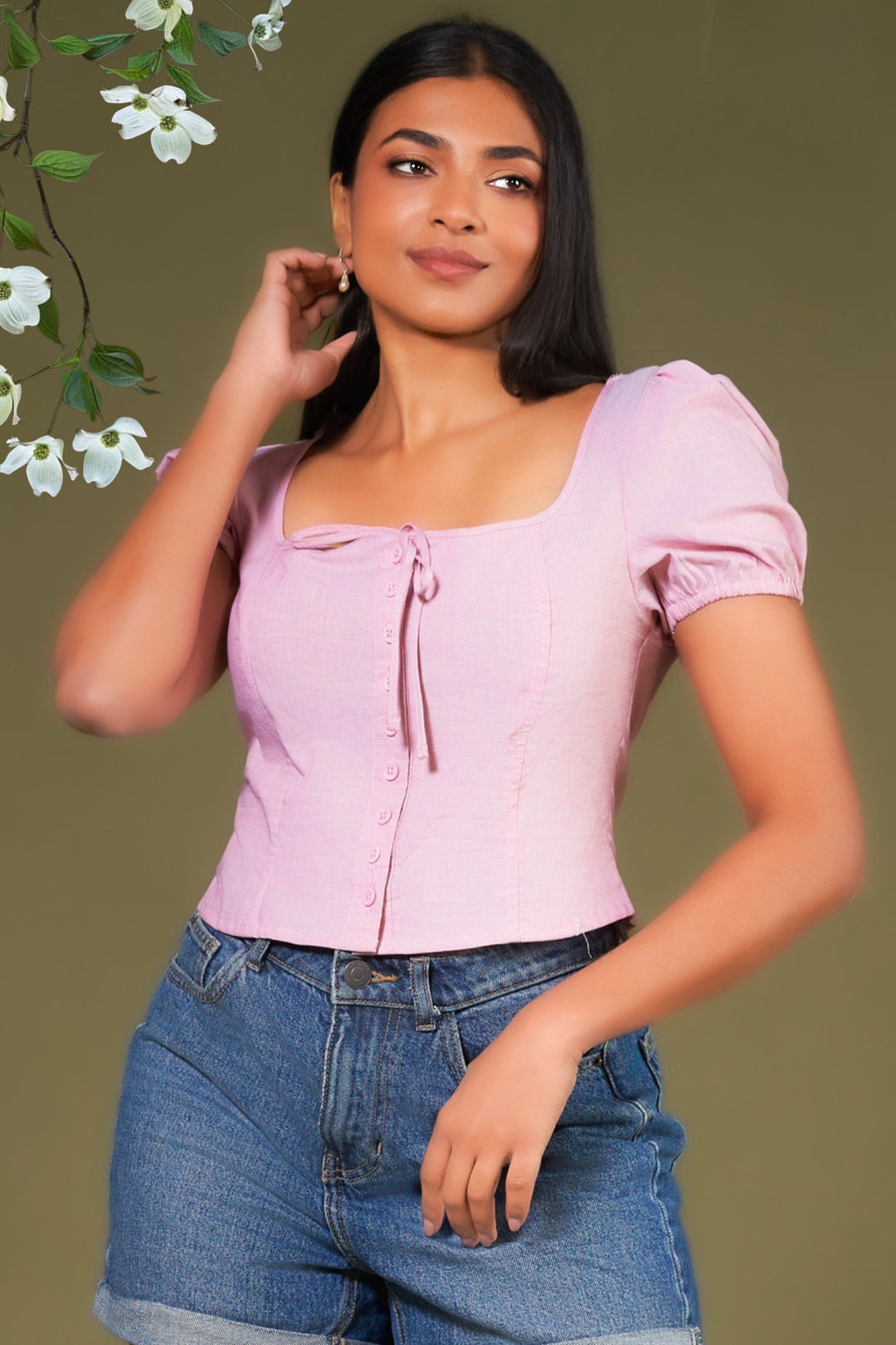 Square Neck Crop Top