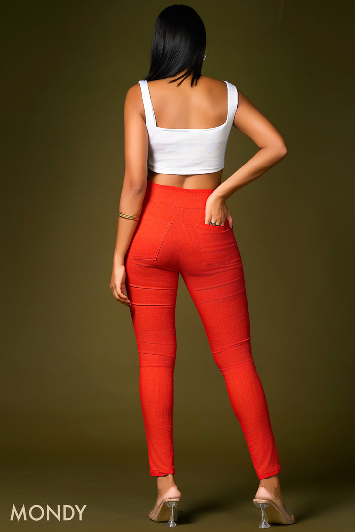 Slim Fit Side Zip Pant