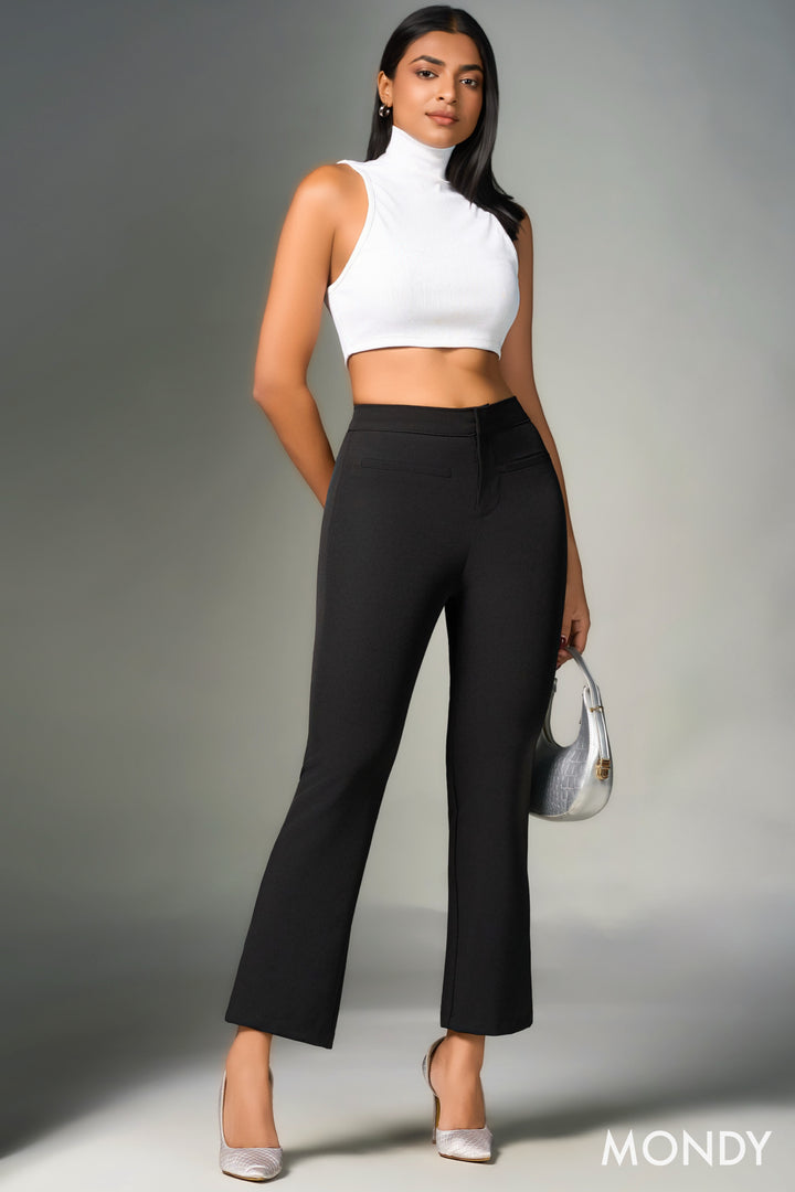 Regular Waist Cropped Pant