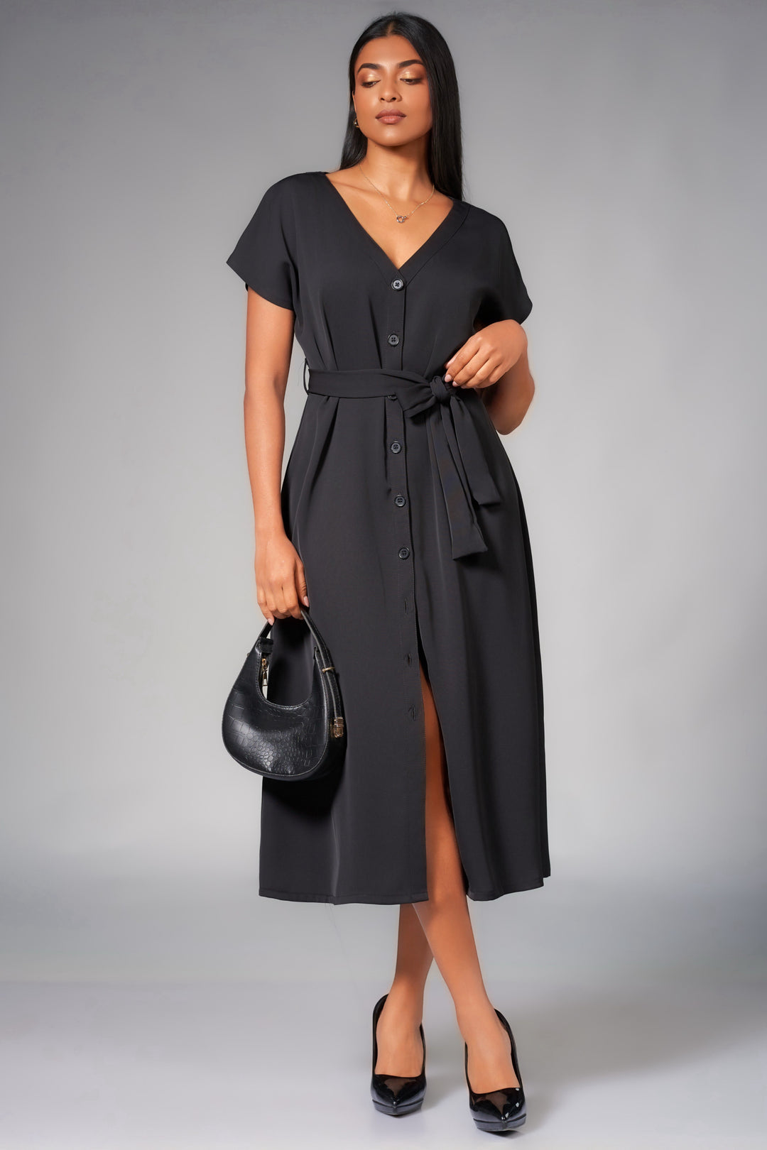 Button Up Midi Dress