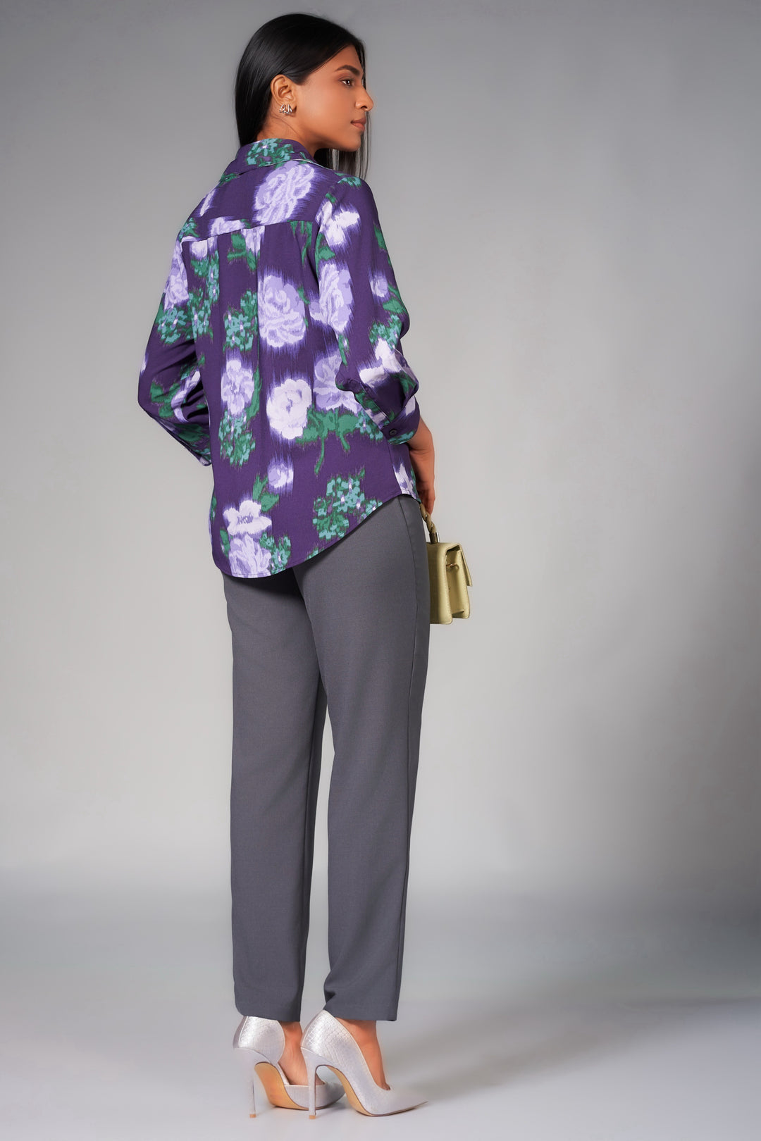 Three Quarter Sleeve Printed Shirt