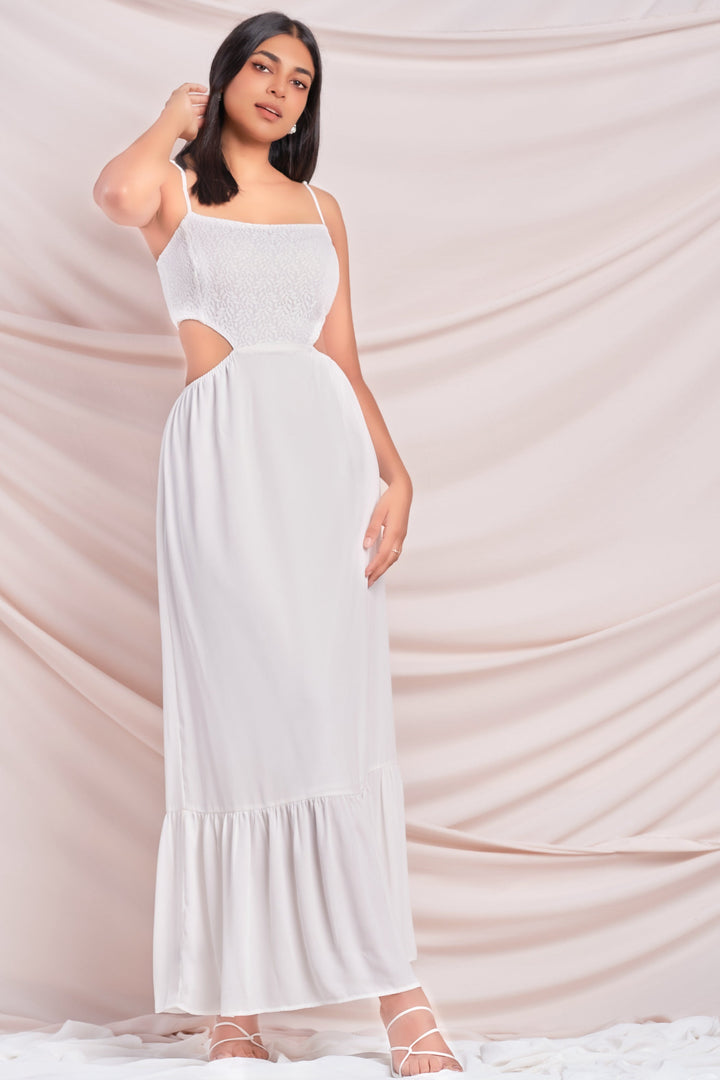 White Lace Maxi Dress