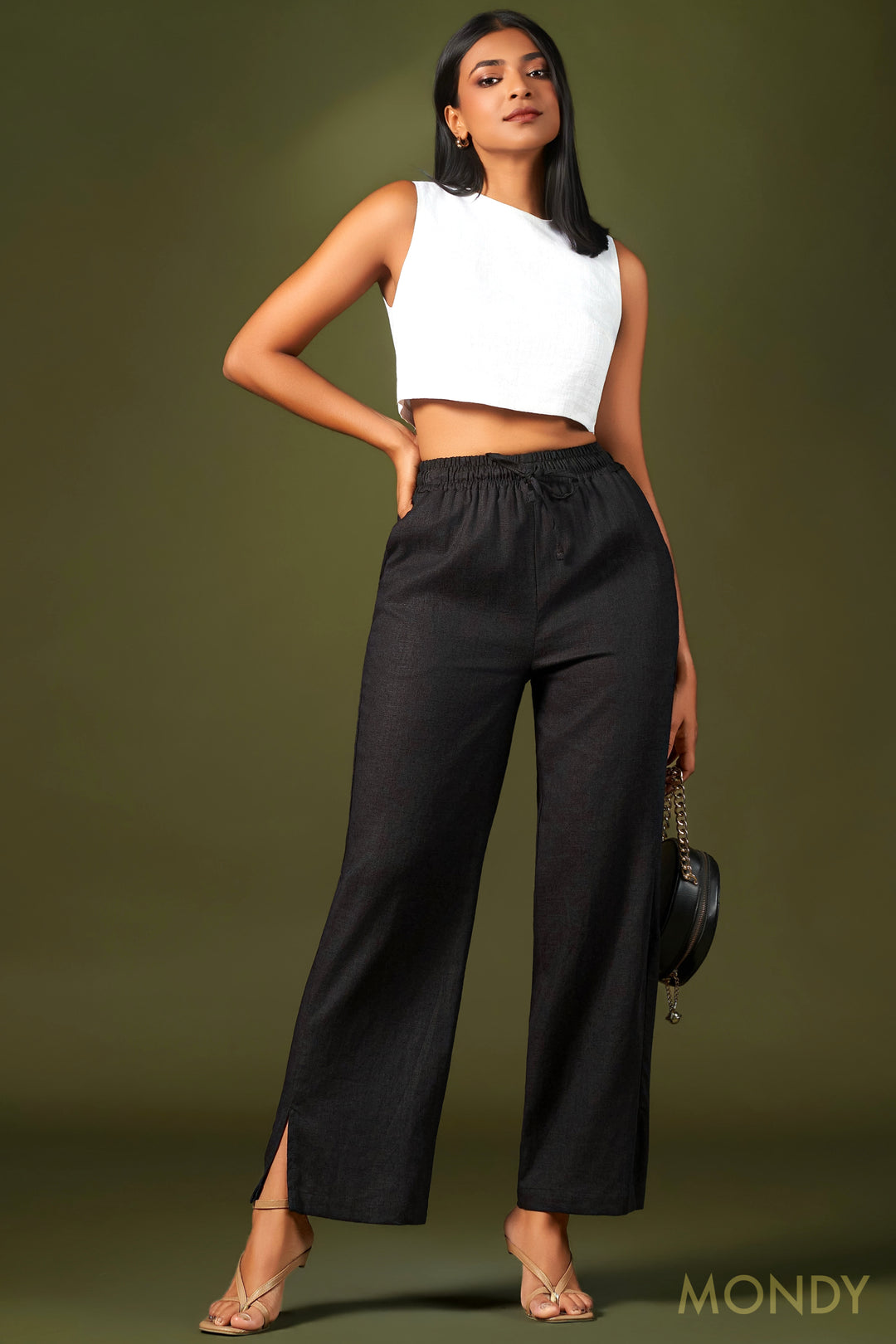 Wide Leg Elasticated Pant