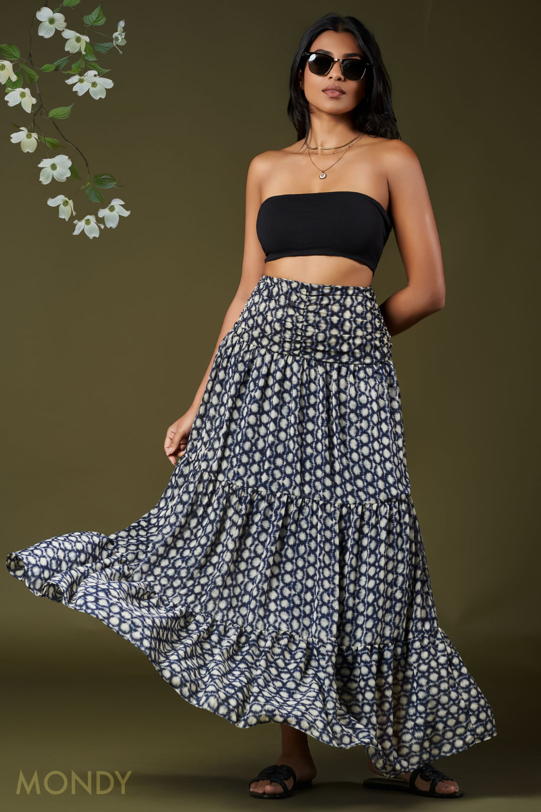 Printed Maxi Skirt