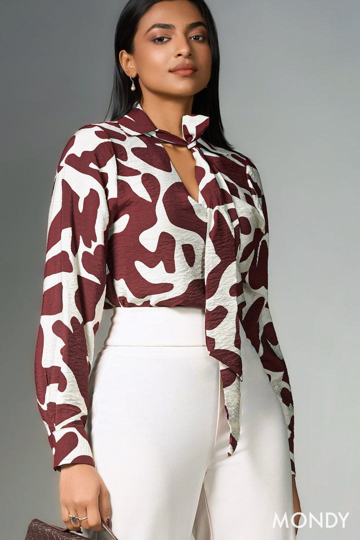 Necktie Detail Top