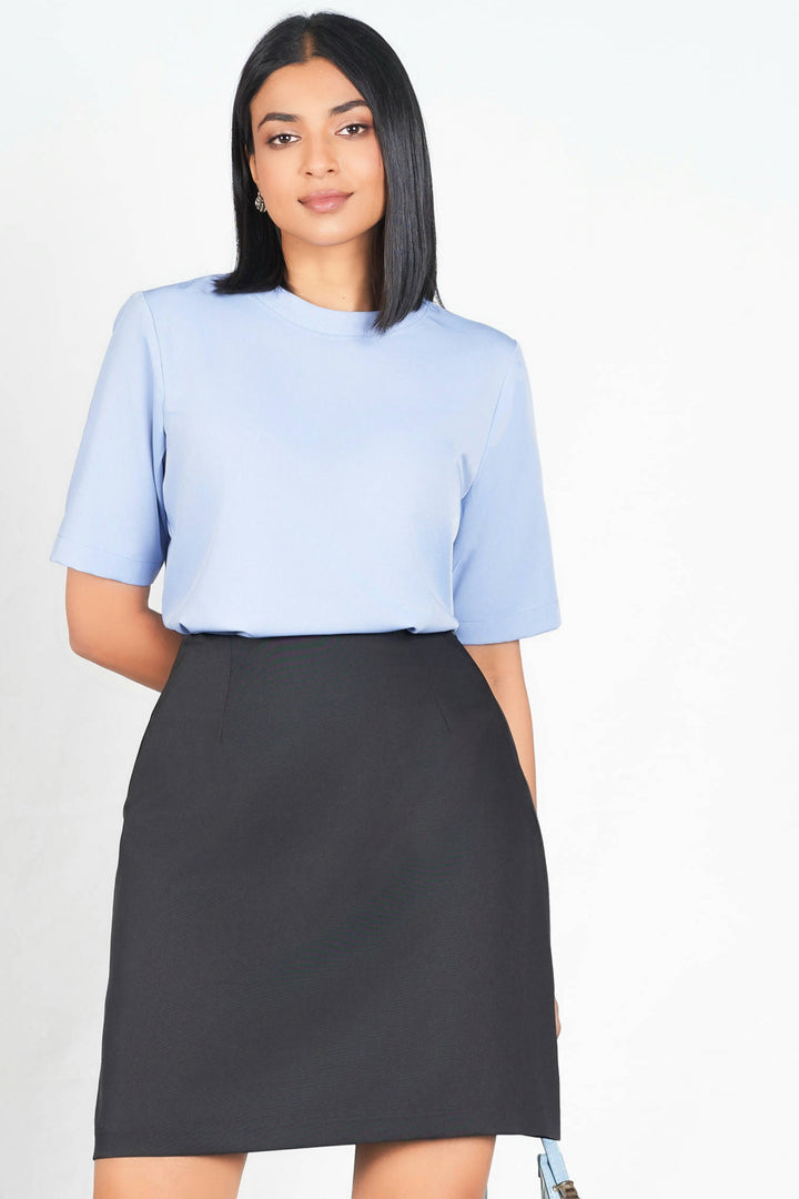 Round Neck Boxy Top