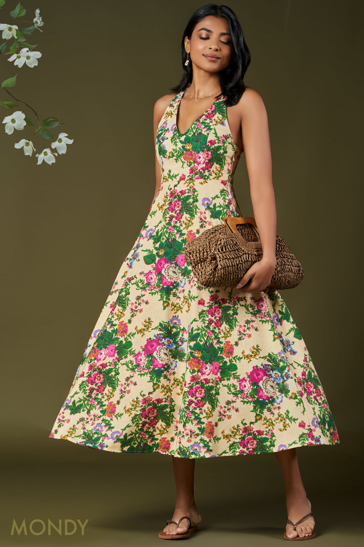 Fit & Flare Midi Dress