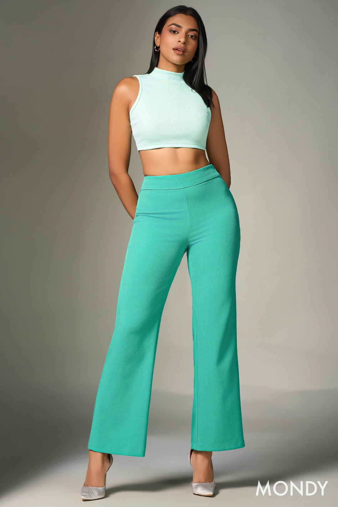 Side Zip High Waist Pant