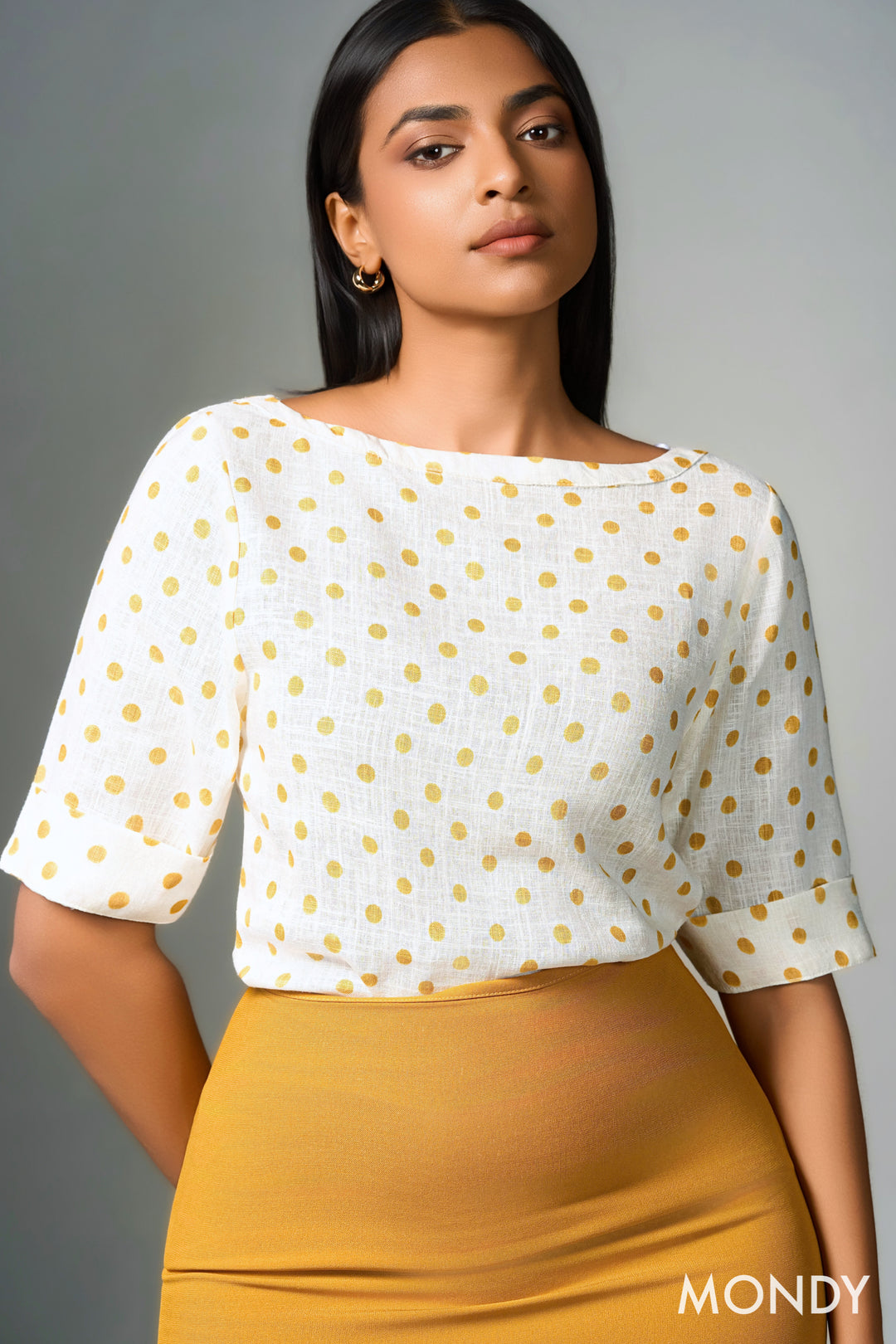 Boat Neck Boxy Top