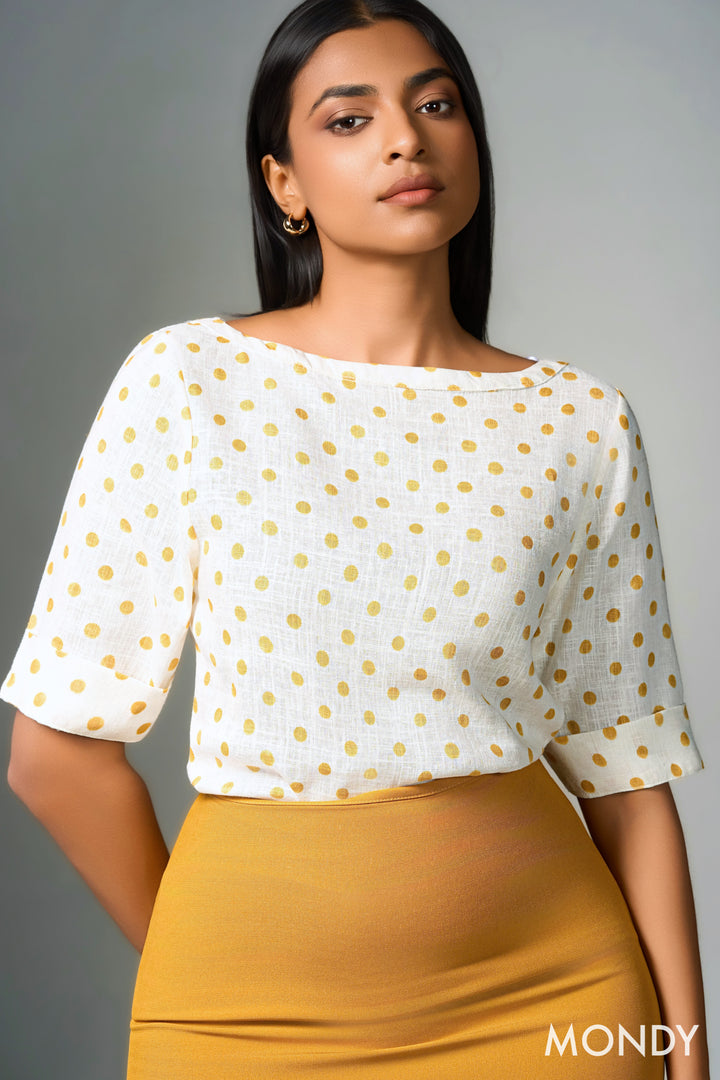 Boat Neck Boxy Top