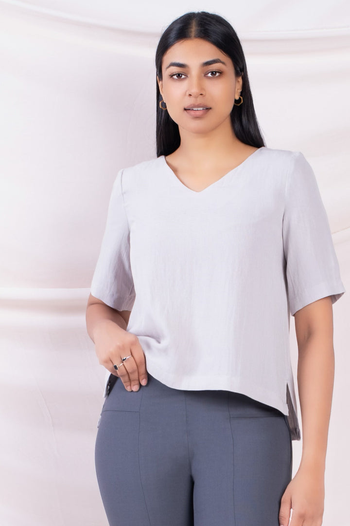 V Neck Relaxed Top