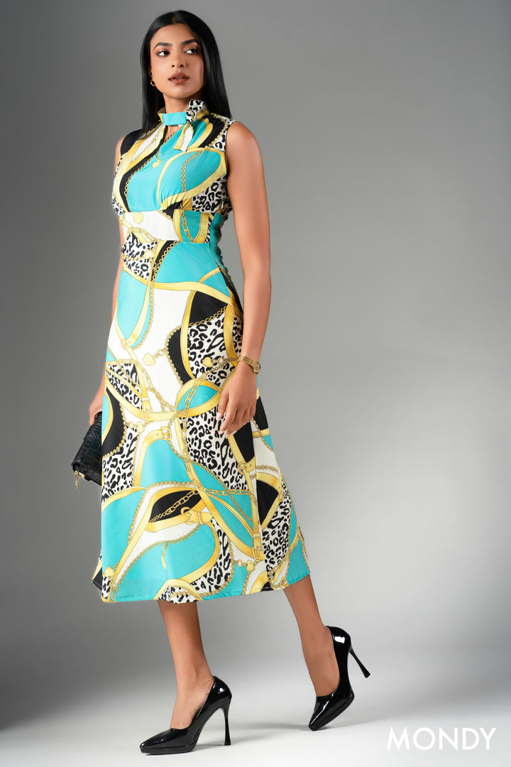 Necktie Detail Dress