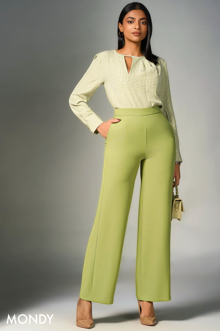 High Waist Wide Leg Pant