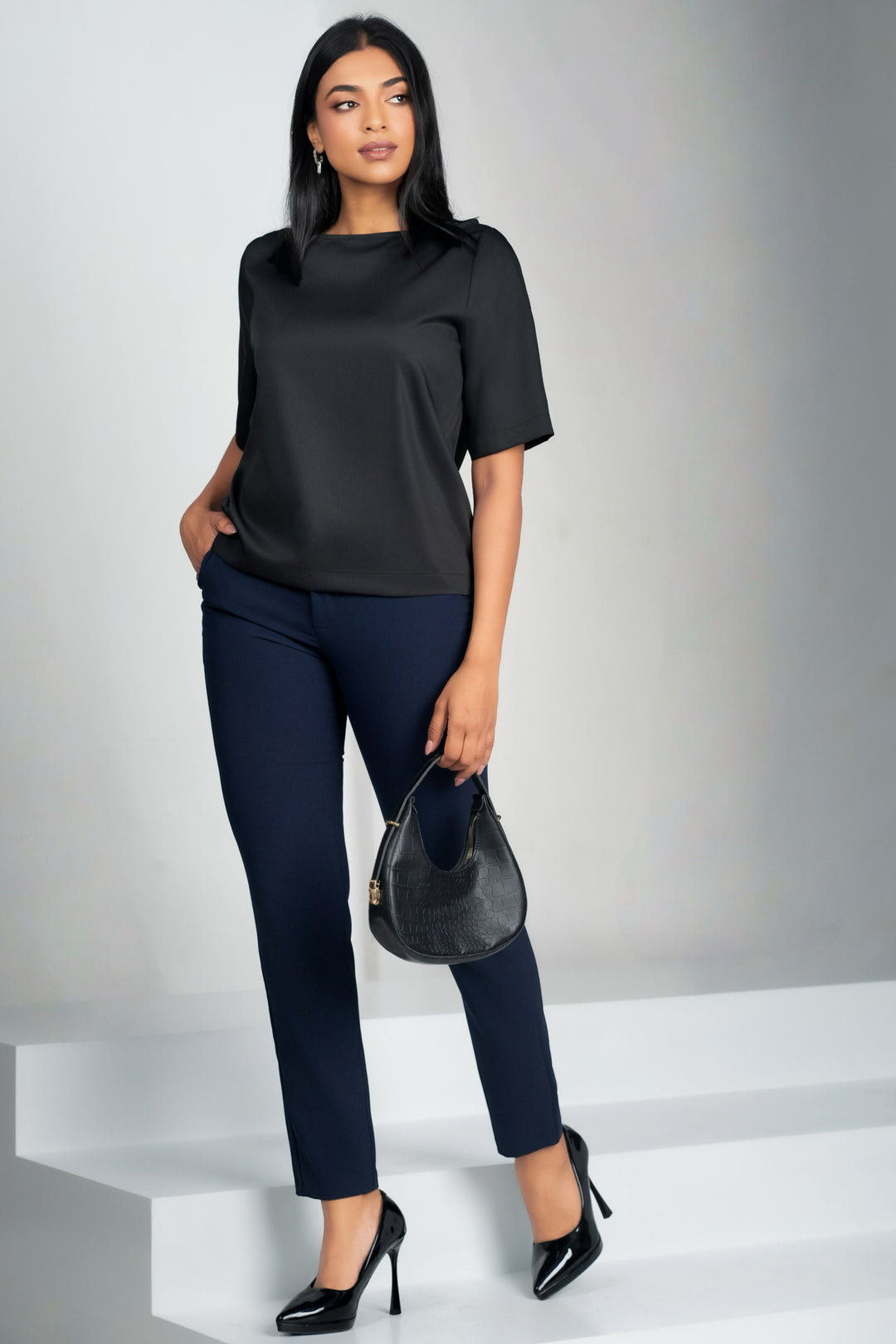 Boat Neck Boxy Top