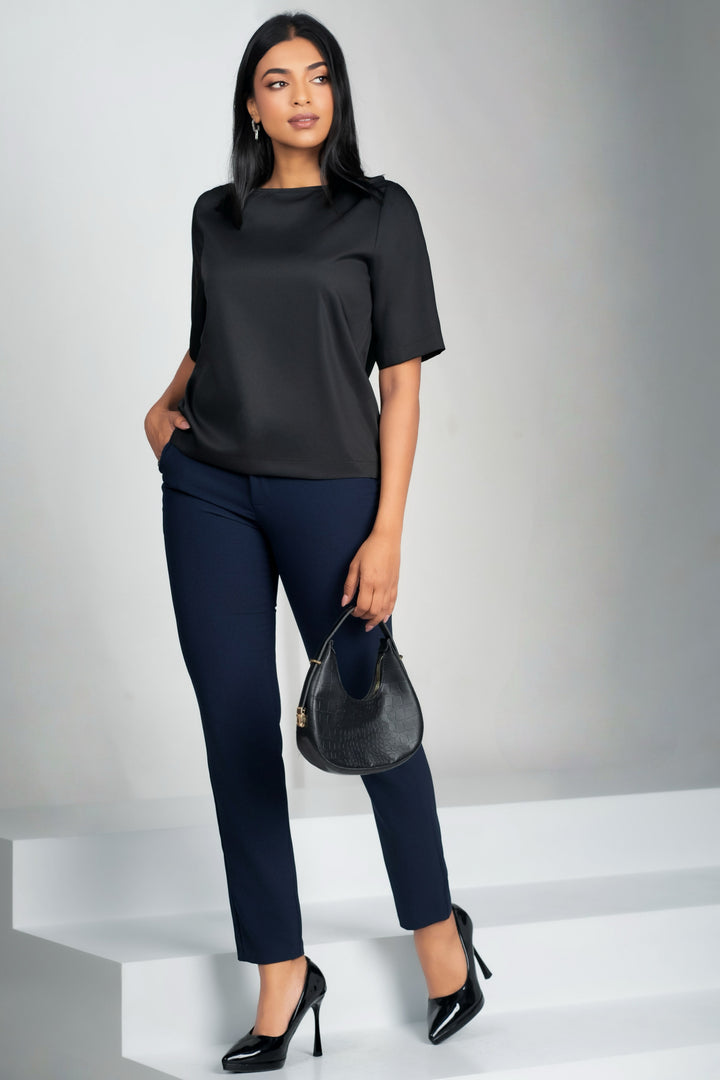 Boat Neck Boxy Top