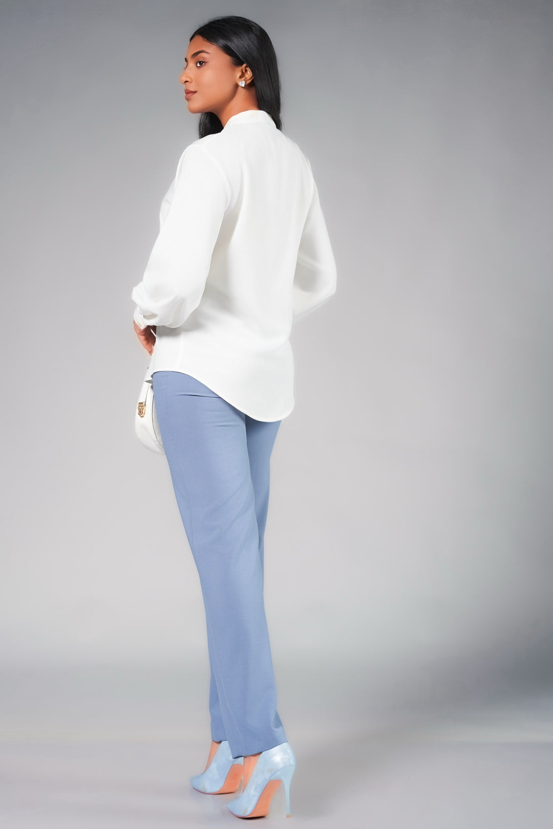 White Puff Sleeve Top