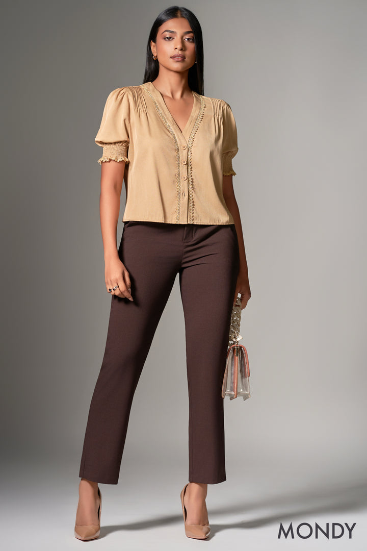 Puff Sleeve Boxy Top