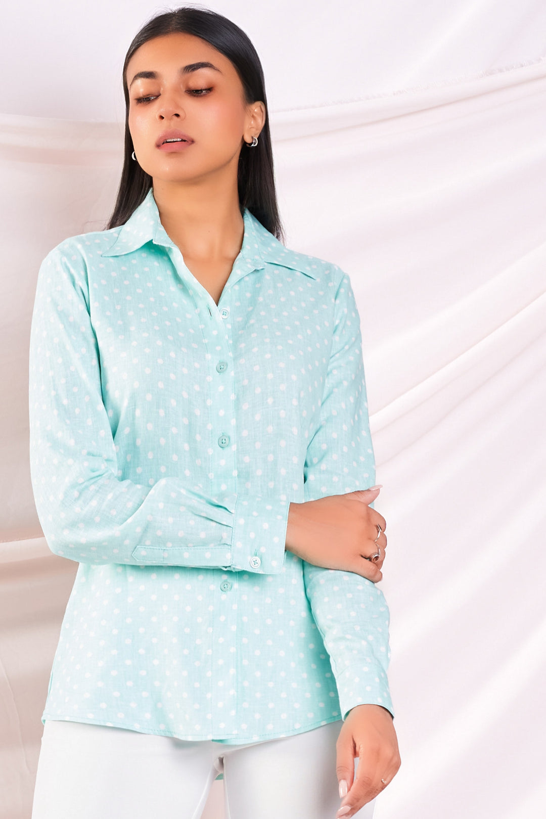 Blue Polka Shirt