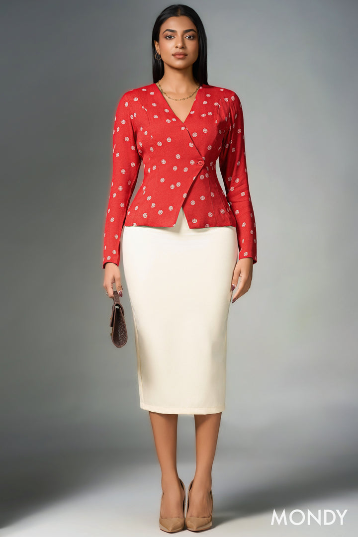 Long Sleeve Wrap Top