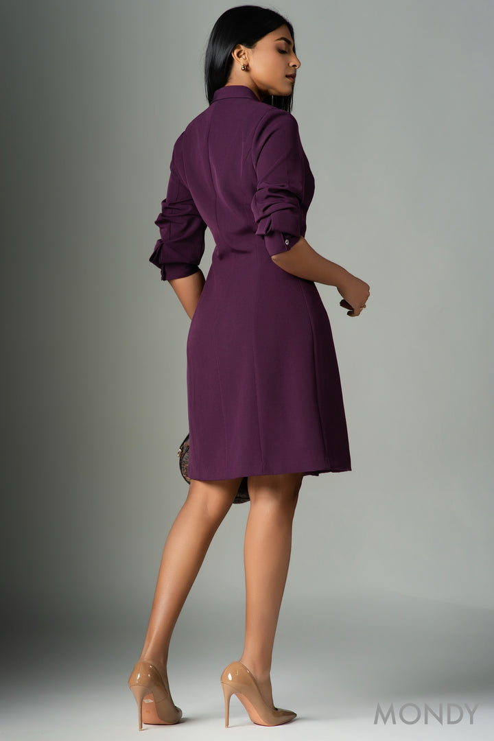 Double Buttoned Blazer Dress