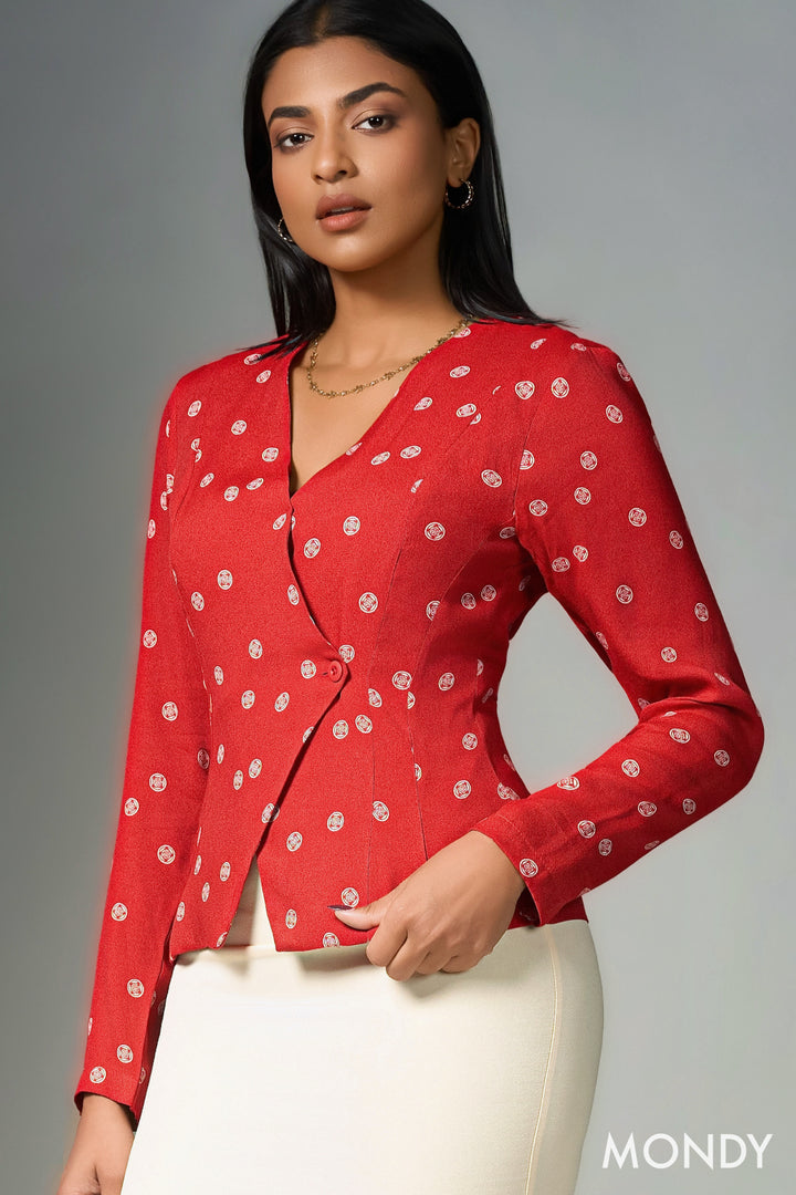 Long Sleeve Wrap Top