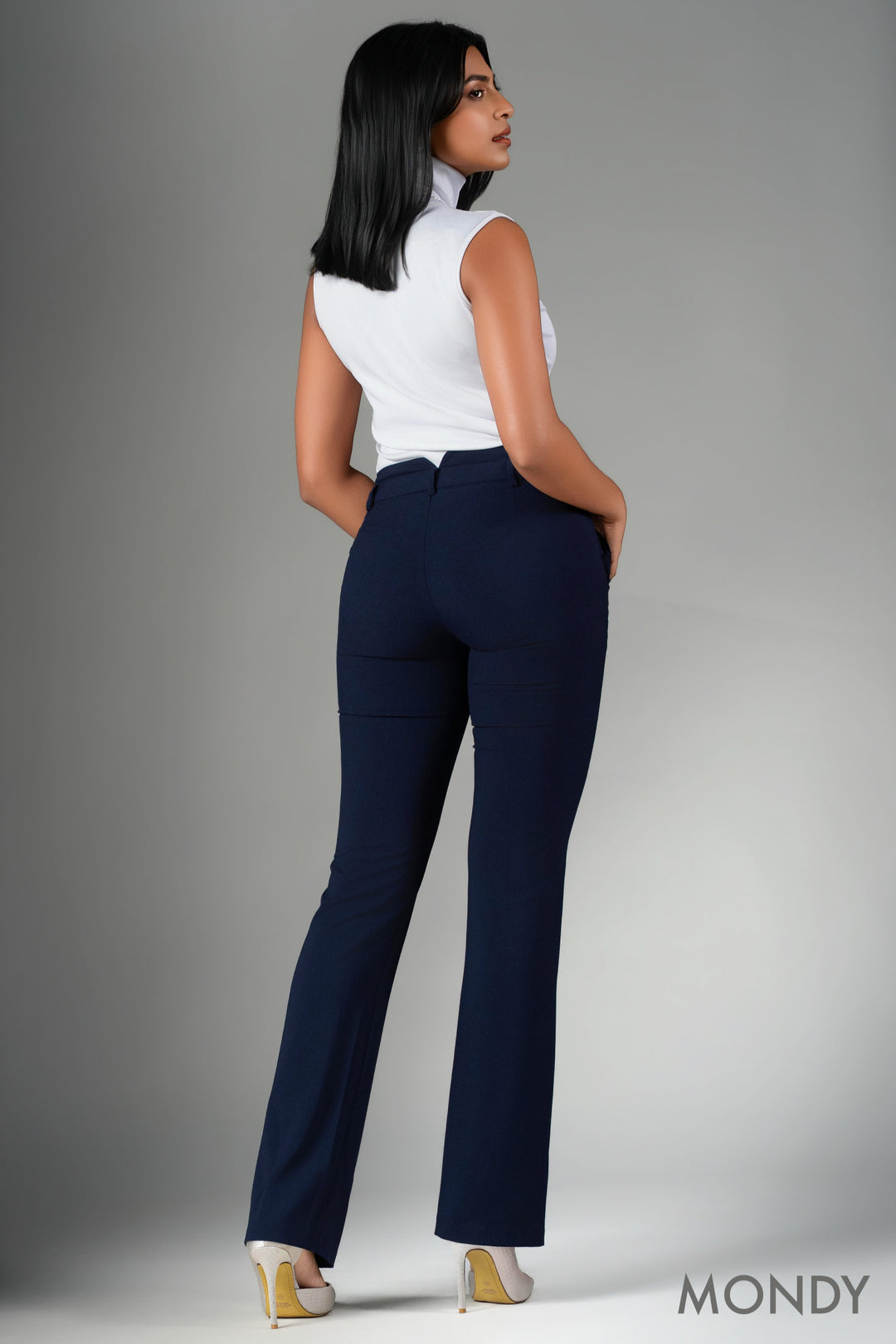 Regular Waist Boot Cut Pant