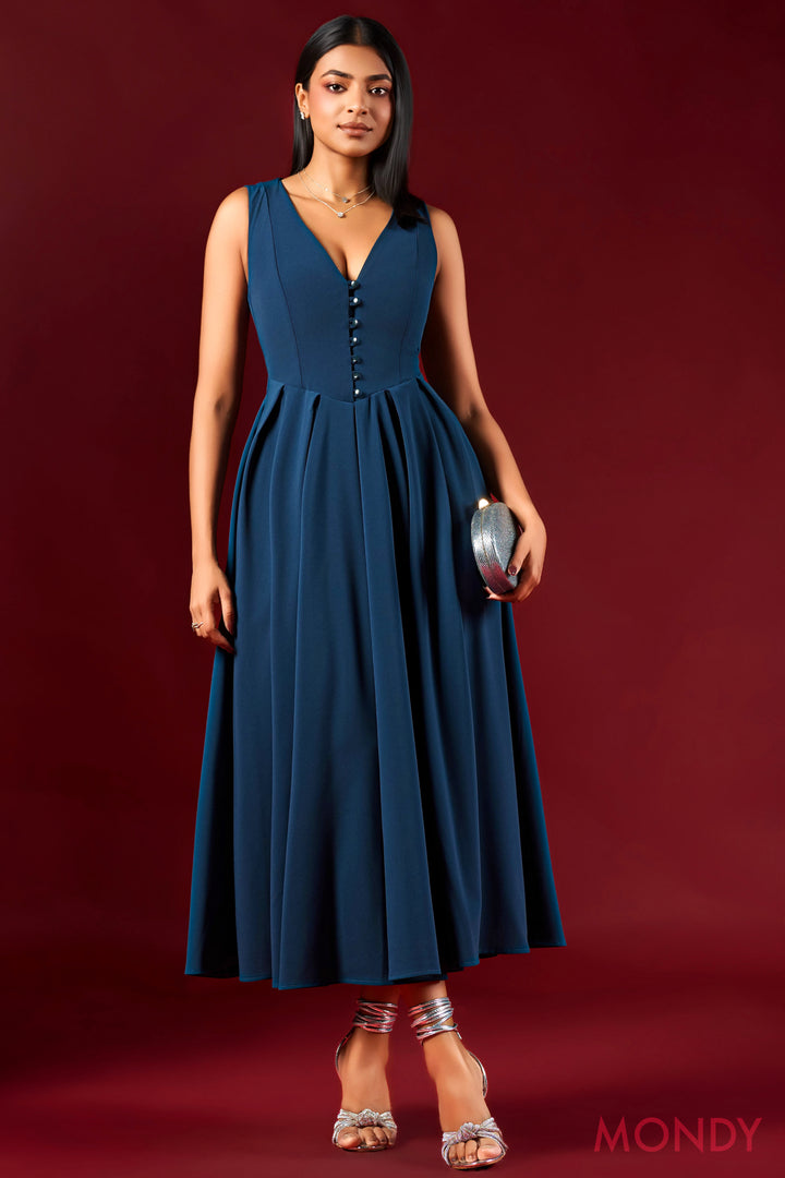 Fit & Flare Midi Dress