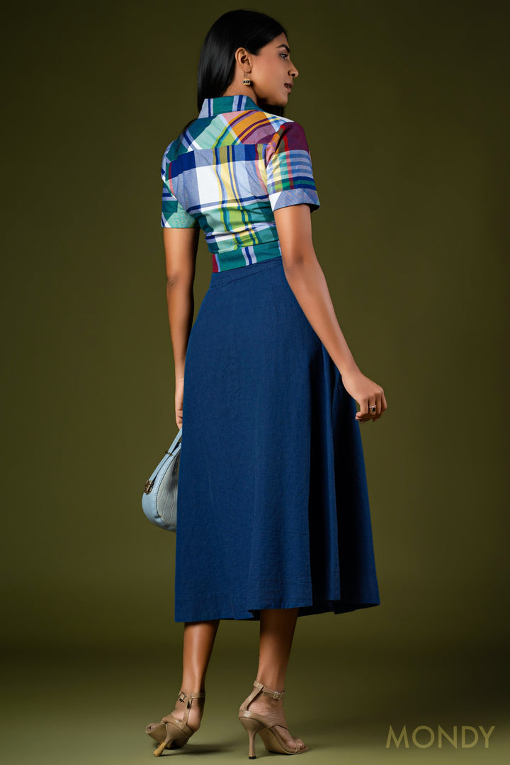 Tie Up Cropped Shirt