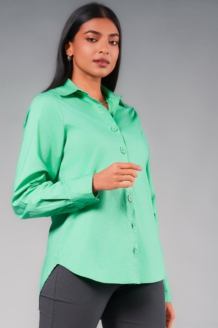 Long Sleeve Green Shirt