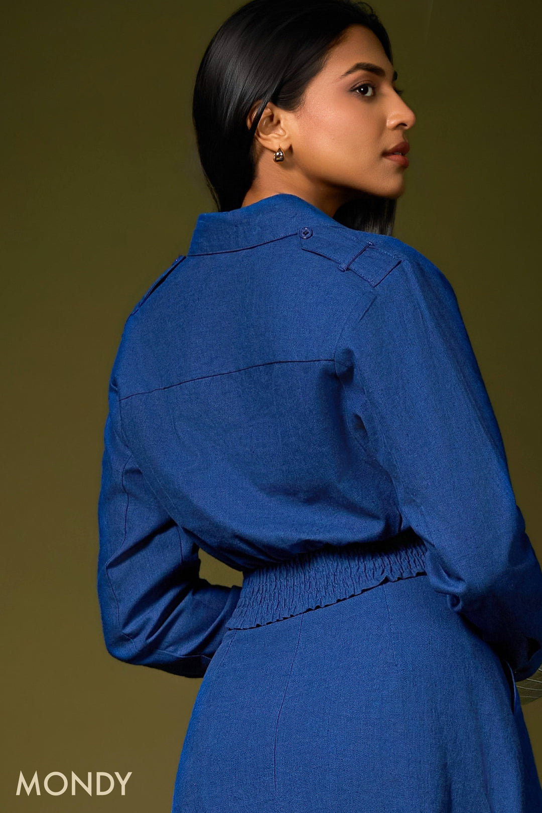 Cropped Long Sleeve Shirt