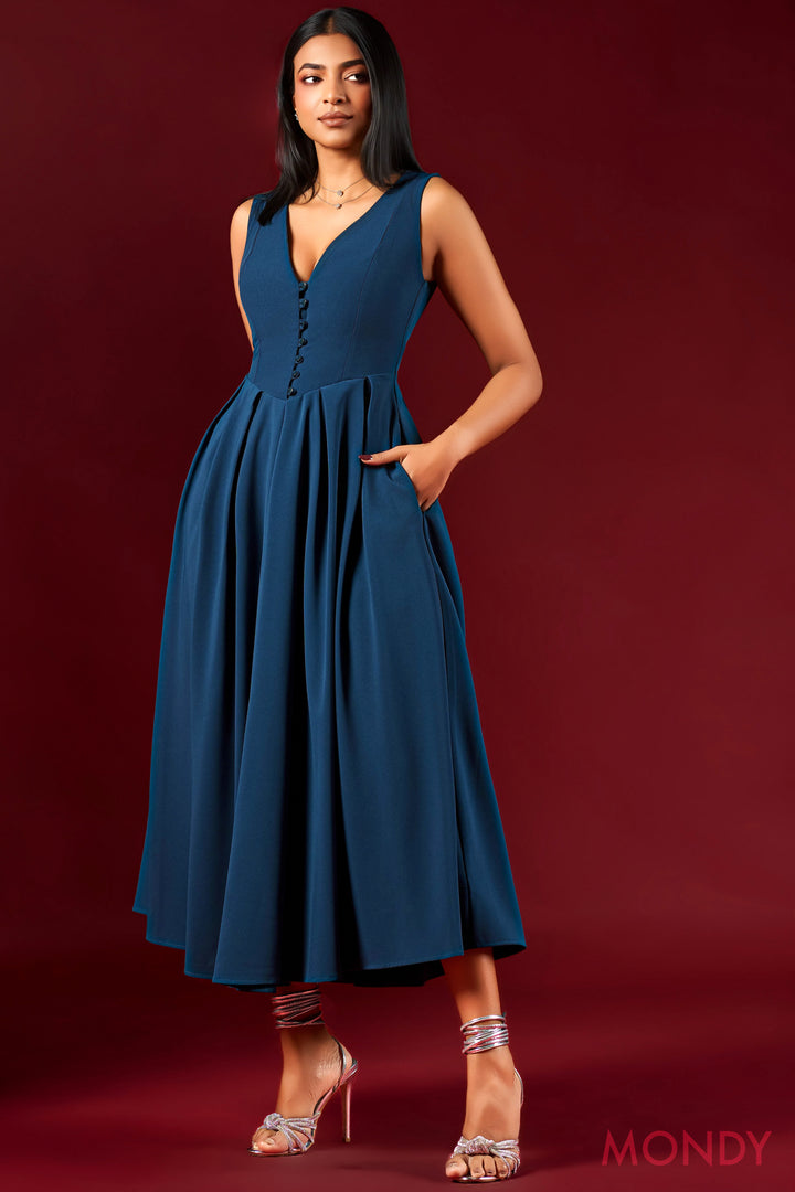 Fit & Flare Midi Dress