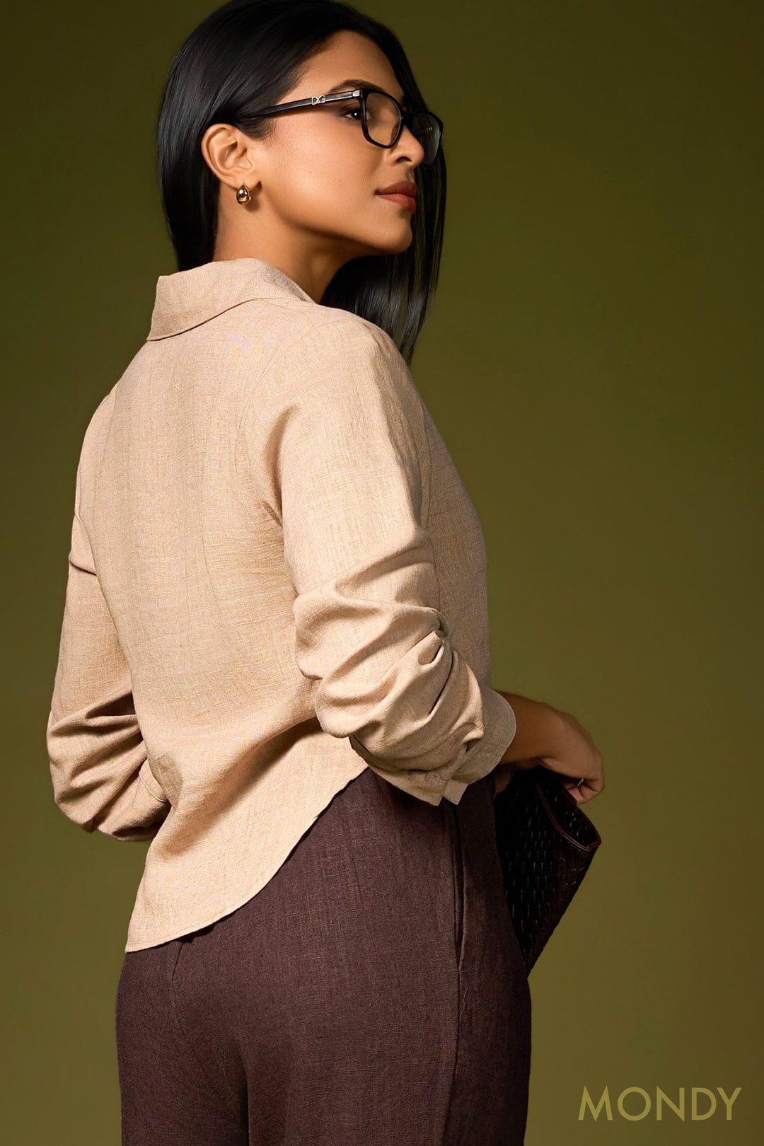 Long Sleeve Cropped Shirt