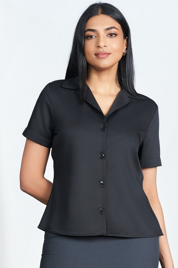 Black Short Sleeve Top
