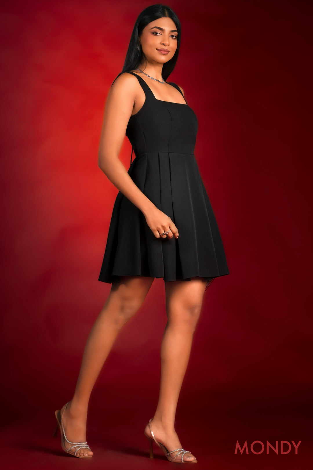 Square Neck Mini Dress