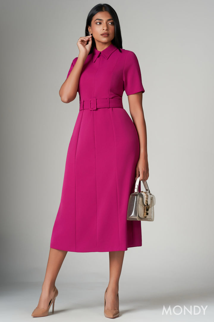 Belted Shirt Dress