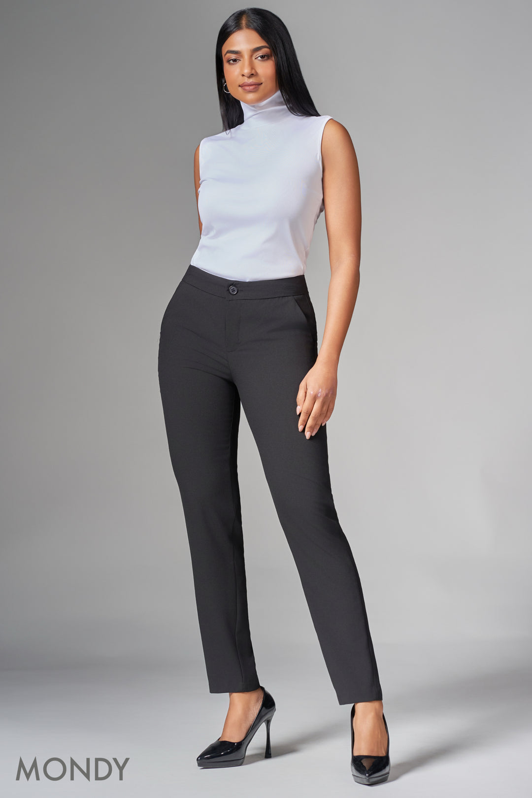Regular Waist Straight Cut Pant