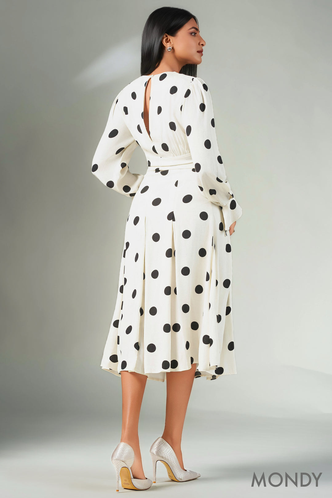 Polka Dot Midi Dress
