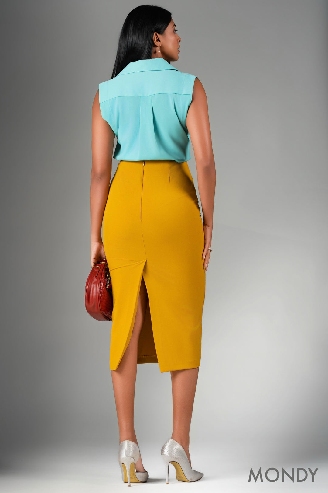 Sleeveless Button Up Top