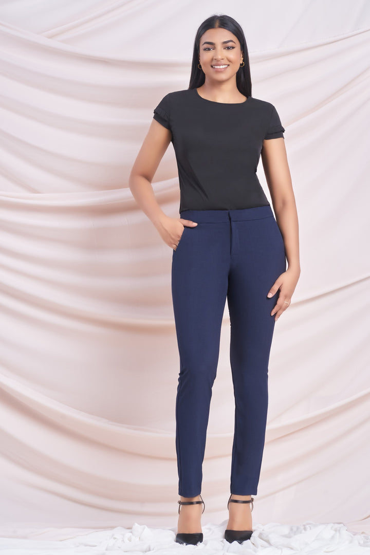 Black Short Sleeve Top