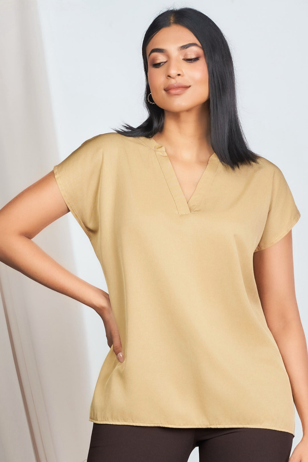 V Neck Raglan Top