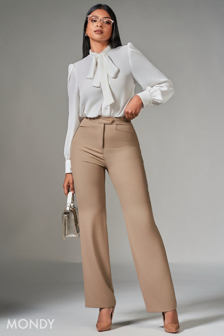 High Waist Wide Leg Pant