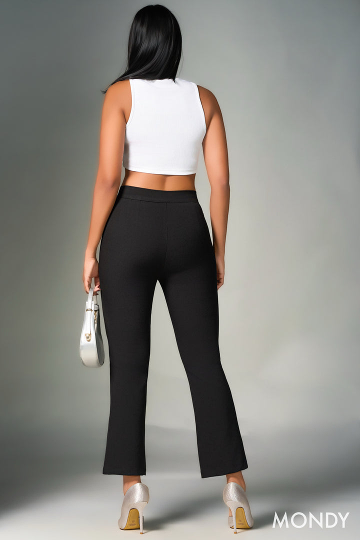 Regular Waist Cropped Pant